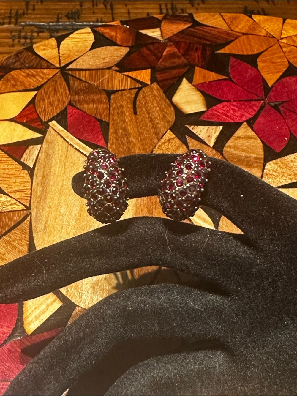 “Hugs” Clip On (Ruby)Earrings